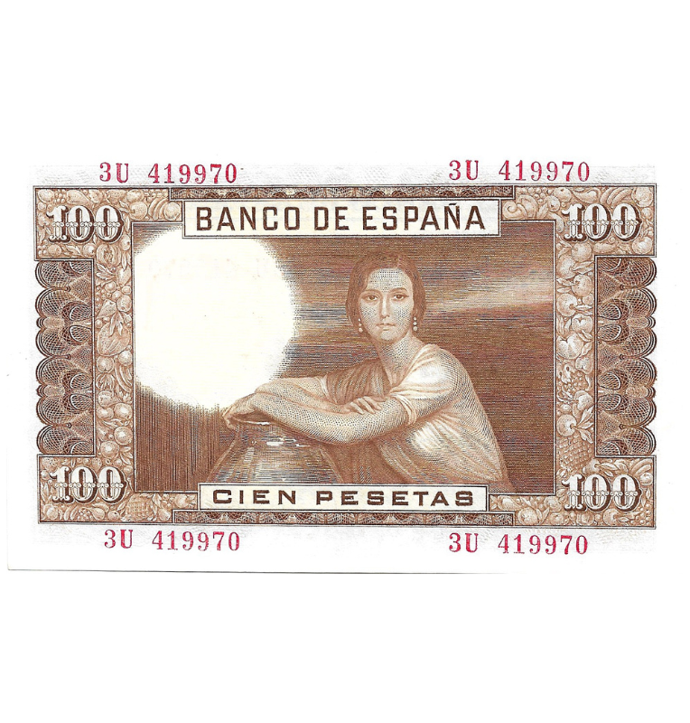 España 100 Pesetas 1953 Pick 145a